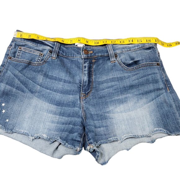 J. Crew Factory Star Embroidered 3” Light Blue Denim Shorts Size 30 - Picture 6 of 9